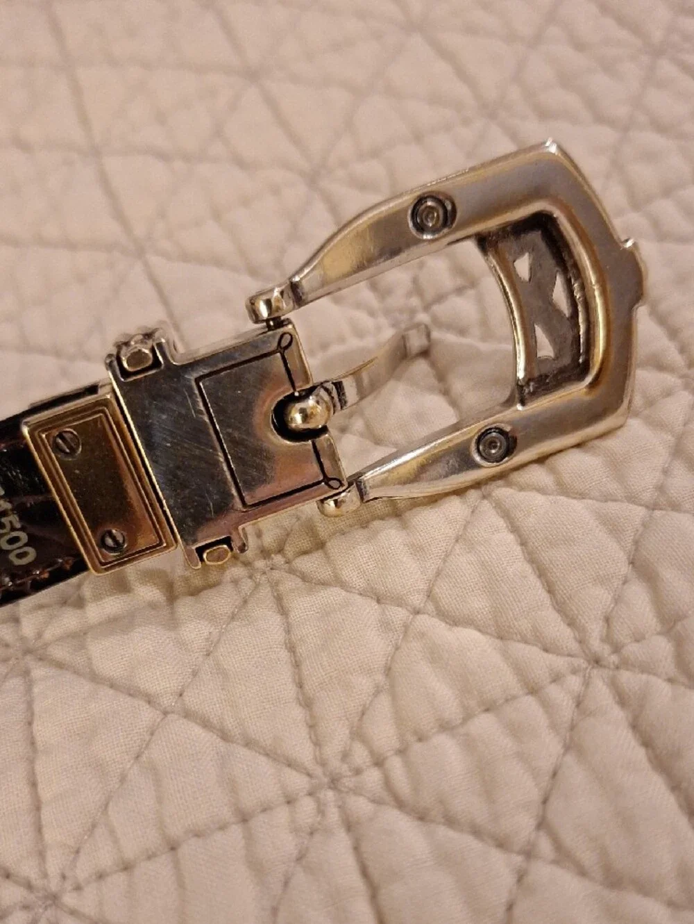 Brighton Black Women's Skinny Belt with Gold/ silver Accents